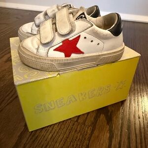 Golden Goose Kids Sneakers White Red